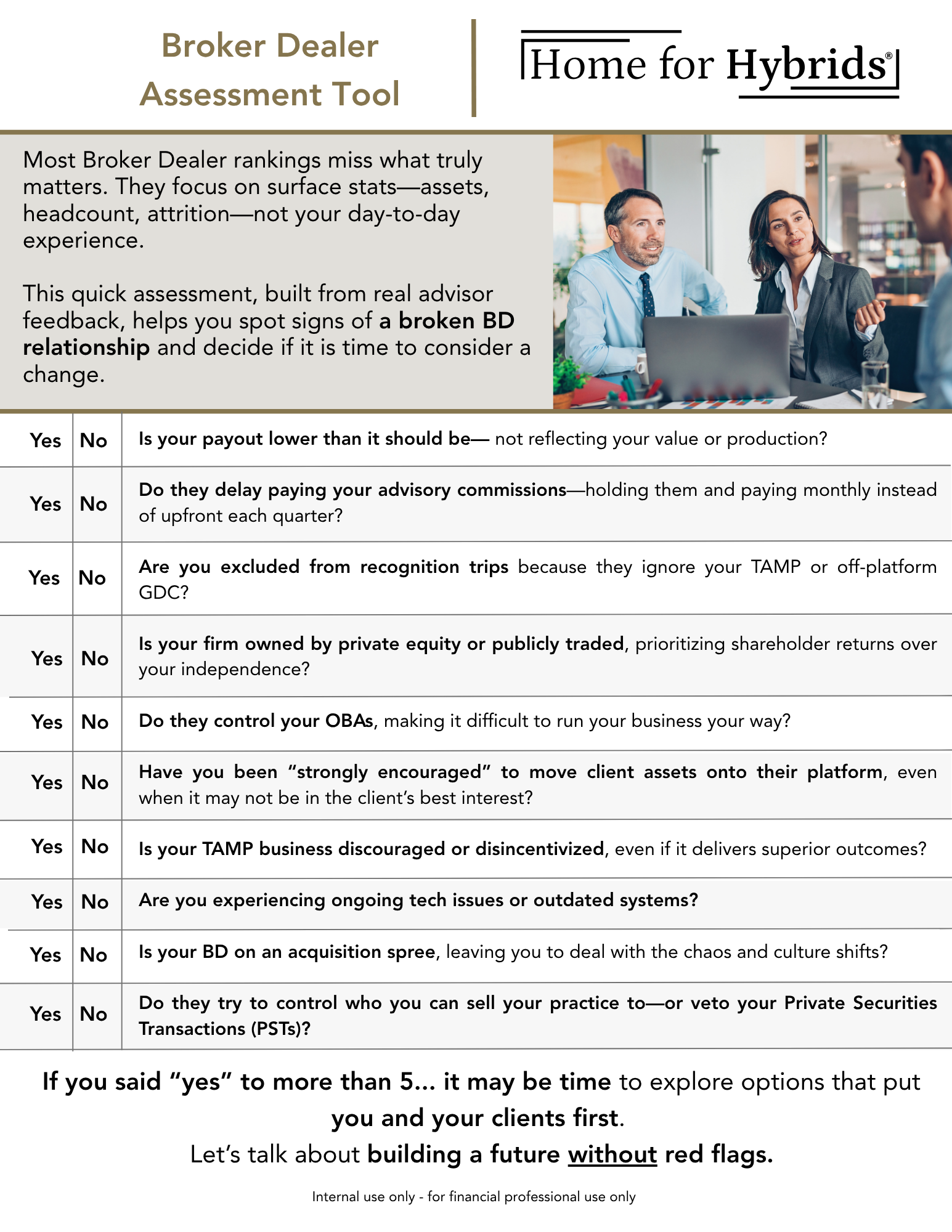 Broker Dealer Assessment Tool 3
